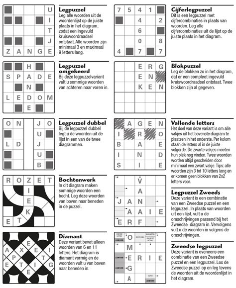 uitleg oh no puzzel|soorten puzzels denksport.
